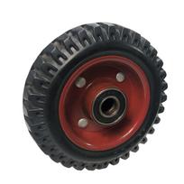 Wind Fire 10 colių plokščio protektoriaus guminiai ratukai su didelės apkrovos talpa pramoniniams vežimėliams Diameter 12.6cm