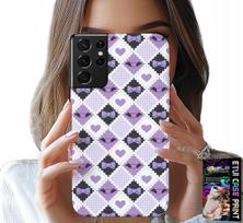 Etui Do Samsung Galaxy S21 Ultra - Modne Serca Kokardki Kokarda + Folia