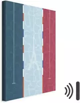 Artgeist Paveikslas - Graphic Illustration of a Swimming Pool Against the Backdrop of the French Flag