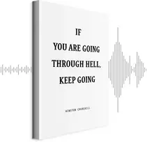 Artgeist Paveikslas - Power of Words (1-part) - Winston Churchill's Motivational Quote
