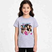 Kids Harry Styles Kiss All The Time Album 100% Cotton Unisex Shirt 2026 Summer O-neck Boys Girls Hip Hop Short Sleeve Tshirt Fan Gift 100cm