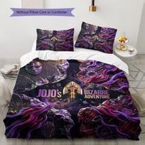 JoJo's Bizarre Adventure Pillowcase & Duvet Cover Set for Home Decor Birthday Gift (1 * duvet cover + 2 * pillowcase, without core) 135x200cm