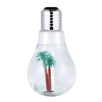 Portable Bulb Air Humidifier 400mL, USB Ultrasonic 7-Color LED Light, Quiet Mini Aroma Diffuser Atomizer for Home Office Car Bedroom 400ML-1PC įvairiaspalvis