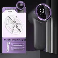 Portable Rechargeable Lint Shaver with Digital Display - Home Clothes De-pilling Tool