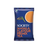 Society One Minute Tea | Masala Flavour | Made with Ginger, Clove, Black Pepper, Cinnamon | Masala Chai | Flavoured Instant Tea | 1 Kg Pouch | Pack