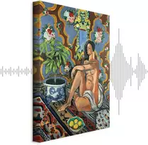 Artgeist Paveikslas - Henri Matisse – Decorative Figure on Ornamental Ground