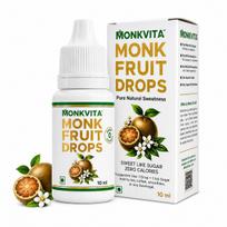 MonkVita Monko vaisiaus lašai 10 ml - Neriebus skystas saldiklis, be angliavandenių, draugiškas ketogeninei dietai, mažo glikemijos indekso, be poskonio - 100% grynas natūralus cukraus pakaitalas white