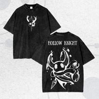 Hollow Shirt Knight Shirt Shirt Hornet Shirt Never Lose Hope Shirt Summer Men's and Women's Washed T-shirt Top S įvairiaspalvis