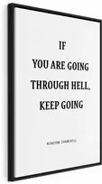 Artgeist Paveikslas - Power of Words (1-part) - Winston Churchill's Motivational Quote
