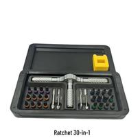 New 30-in-1 Ratchet Screwdriver Set: Multi-Functional Household Repair Tool