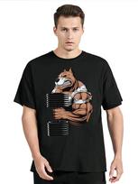 New Ferocious Pitbull Working Out Tshirt Fashion Streetwear GYM Oversized Tshirt Mens Clothing Fitness Tops T Shirt S įvairiaspalvis