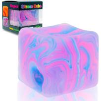 Clear Malt Sugar Stress Cube: ASMR Squishy Fidget Toy, Nice Cube Squeeze Object, Anxiety Relief for Focus Kids Adults mėlyna
