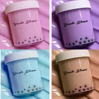 Slime Styrofoam Crystal Mud Plasticine Bubble Tea DIY Stress Relief Toy Back to School Party Christmas Gift blue