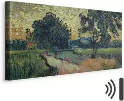 Artgeist Paveikslas - Vincent Van Gogh – Landscape with the Chateau of Auvers at Sunset