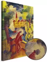 Artgeist Paveikslas - August Macke – Men on the Road by the Lake