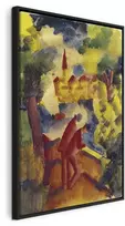 Artgeist Paveikslas - August Macke – Men on the Road by the Lake