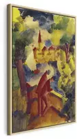Artgeist Paveikslas - August Macke – Men on the Road by the Lake