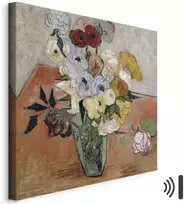 Artgeist Paveikslas - Vincent Van Gogh – Stilllife with Japanese vase, roses and anemones