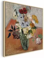 Artgeist Paveikslas - Vincent Van Gogh – Stilllife with Japanese vase, roses and anemones