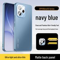 Matte Electroplated Phone Case for Reno 10/11/12/13/14/15/15Pro with Built-In Lens Reno12