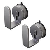 2Pcs Suction Cup Hook Wall Mount No Drill Wifi Placement Rack Bathroom Storage Hook for Power Strips Organization 1