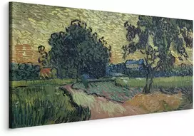 Artgeist Paveikslas - Vincent Van Gogh – Landscape with the Chateau of Auvers at Sunset