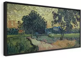 Artgeist Paveikslas - Vincent Van Gogh – Landscape with the Chateau of Auvers at Sunset