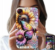 Etui Do Samsung Galaxy Xcover 7 - Słonecznik Z Motylkiem, Obudowa + Folia