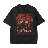 Hot Rock Band Extremoduro Classic Poster Print Retro Washed Tshirt Unisex Women Streetwear Fashion Oversized Cotton Summer New Tee S
