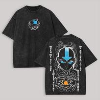 Avatar The Last Airbender Washed Tshirt NewModel personality Clothes Year round clothing Oversized Unisex Streetwear Trendy L