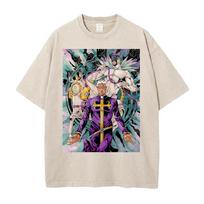 Hot Anime JoJos Bizarre Adventure Made In Heaven Clothing Men Women Tshirts Washed Cotton Tee Retro Tshirt Harajuku T Shirt S