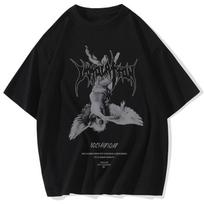 Art Fallen Angel Mens Tshirt Summer Cool Unisex Hip Hop Funny Printed Tshirt Casual T Shirt Harajuku Streetwear Tops S