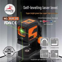 Feilu High Precision Green Laser Level: Self-Leveling, Strong Light, Fine Line for Picture Hanging Compact