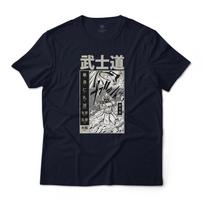 Samurai Bushido Manga Comic Art Style Graphic T-T-Shirt Lightweight Cotton Tee S