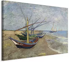 Artgeist Paveikslas - Vincent van Gogh – Fishing Boats on the Beach