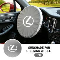 Car Steering Wheel Sun Shade Cover Silver Anti-Heat Sunscreen Cover For Lexus RX350 IS250 CT200h ES250 ES300h NX300h IS200 GS300