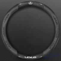 38cm Car Anti-Slip Steering Wheel Cover Carbon Fiber Leather Cover For Lexus F SPORT ES RX NX LS UX LM LX GX LC RZ IS CT GS RC
