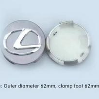 4 vnt. 62 mm automobilio ratų centriniai dangteliai, stebulės emblemos dangteliai, skirti Lexus IS250 IS200 CT200h GS300 LS430 RX450h LX570 IS300 ES RX LS IS NX CT pilka
