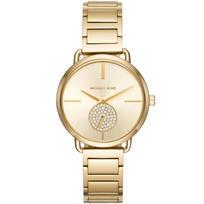 Michael Kors MK3639 Portia Auksinio ciferblato moteriškas laikrodis 36.5mm auksas