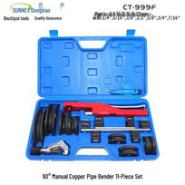 CT-999F Manual Copper Pipe Tube Bender, 6-22mm, with Labor-Saving Ratchet Drive & Nylon Rollers