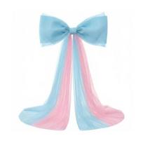 Giant Bow Decoration 39x59 Inch Large Tulle Ribbon Bow Knot for Party Wedding Birthday Wall Door Hanging Ornament Shower Decor & Gift Wrapping 1pc