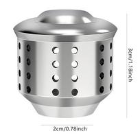 *ST 1Pc new Stainless Steel Universal Moka Pot Stovetop Espresso Aluminum Coffee Maker Accessories Anti-Splash Valve Cover