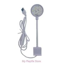 Akvariumo LED apšvietimas 5 W šviesos diodai, skirti sūriam vandens telkiniui Prisegamas koralų bako akvariumo šviestuvas su reguliuojama žarna. (as the picture,CN Plug)