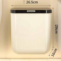 8L 12L Household Trash Can Kitchen Living Room Bedroom Waste Bin Compact Size Durable Material Easy to Clean L