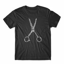 Barber Stylish Scissors T-Shirt Mens Womens Tees Top 100% Cotton Premium Tee NEW 4XL
