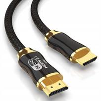 Kabel Przewód Hdmi 2.1 Premium Gold Długi Ultra Hdr 8K 60Hz 4K 120Hz 3M