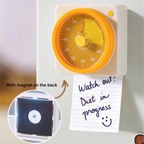 Mechanical Kitchen Timer with Clear Dial and Audible Alert for Time Management Suitable for Students and Cooking Tasks Durable Plastic Construction one size oranžinė