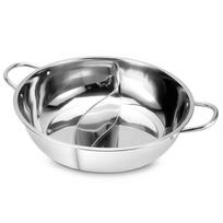 Stainless Steel Hot Pot Bowl with Lid 28cm Large Size Suitable for Restaurant Use Hot Pot Stew Soup Container Durable Cooking Vessel one size sidabras