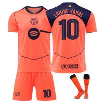 Barselona Yamal Vaikų Futbolo Marškinėlių Rinkinys YSHT Oranžinė Jaunimo Sporto Apranga 110-120 CM oranžinė