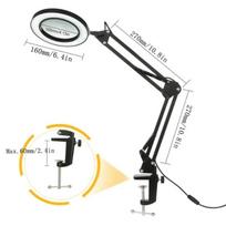 1PC 72LED 8X/10X NAUJAS Šviečiantis didinamasis stiklas USB 3 spalvų LED didinamasis stiklas lituokliui taisyti / stalinė lempa / odos priežiūra